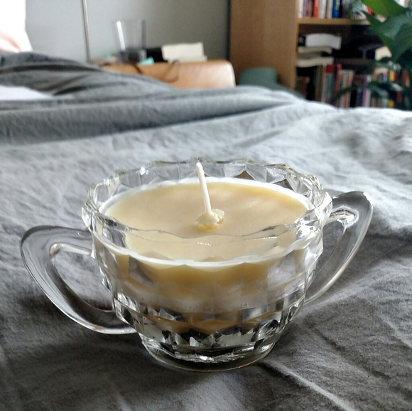 Homemade Candle in Glass Container - Picture 2 of 3